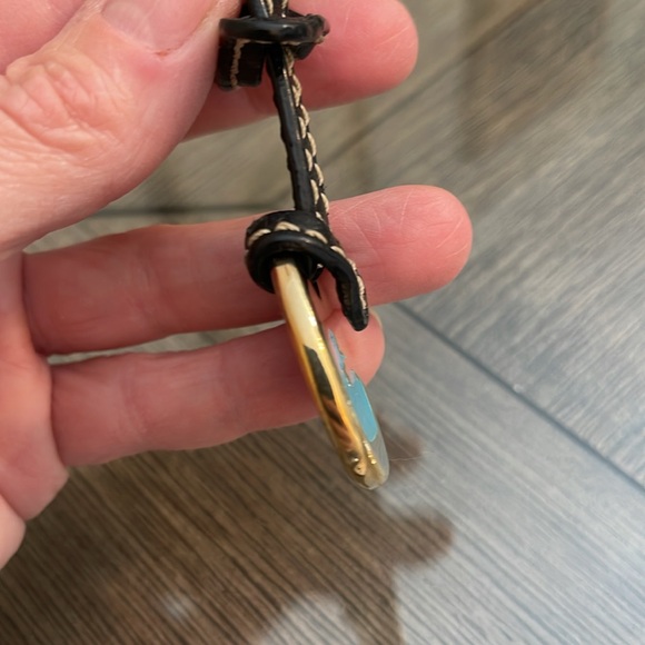 Vintage Dooney & Bourke Brass Turquoise Enamel Duck Hangtag - Picture 13 of 16